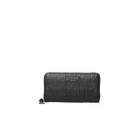 Marc Ellis New York Women's Wallet Textile Polyurethane 19.5 x 9.5 x 3.5 cm, Black And Silver, Taglia Unica