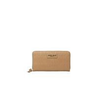 Marc Ellis New York Women's Wallet Textile Polyurethane 19.5 x 9.5 x 3.5 cm, Leather and Light Gold, Taglia Unica