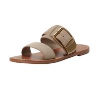 Marc Fisher LTD Women's Hallyn Flat Sandal, Taupe Suede 240, 2.5 UK