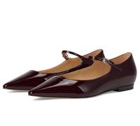 Marc Fisher LTD Women's Trella Mary Jane Flat, Dark Red 600 Patent Leather, 9 UK