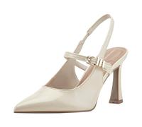 Marc Fisher Womens Cavaler, Cream Patent 150, 10