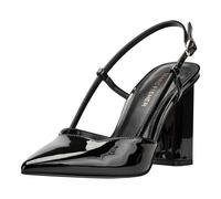 Marc Fisher Womens Dian, Black Patent 001, 6