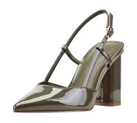 Marc Fisher Womens Dian, Olive Patent 300, 6.5