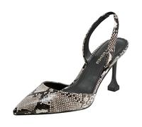 Marc Fisher Women's Hadya Pump, Beige/Black Snake 002, 5.5 UK