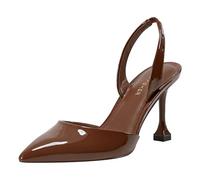 Marc Fisher Women's Hadya Pump, Dark Brown Patent 200, 7.5 UK