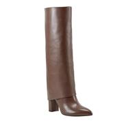 Marc Fisher Women's Leina Knee High Boot, Dark Brown Leather 200, 4 UK