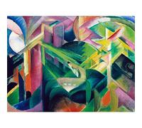 Marc Franz Deer In A Monastery Garden Large Art Print Poster Wall Decor Premium Mural