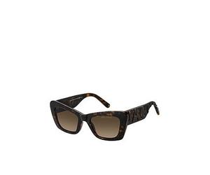MARC JACOBS 864/S Women's Cat Eye Thick Frame Sunglasses, Brown, Women Brown