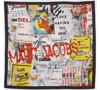 MARC JACOBS All-Over Graphic Logo Print Scarf in Pure Silk - Size: OS - female