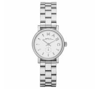 Marc Jacobs Baker Ladies Watch¦White Dial¦Silver Stainless Steel Strap¦MBM3246