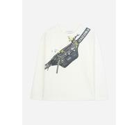 MARC JACOBS Boys Long Sleeve Belt Bag T-Shirt in Ivory - Ivory - 4 Yrs