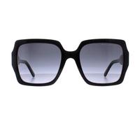 Marc Jacobs Cat Eye Womens Shiny Black Dark Grey Gradient 731/S - One Size