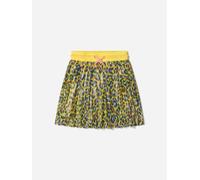 MARC JACOBS Girls Cheetah Print Pleated Skirt - Yellow - 12 Yrs