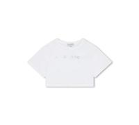 Marc Jacobs Kids logo-print cropped T-shirt - White 4-8