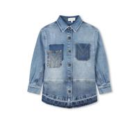 Marc Jacobs Kids patchwork-design denim shirt - Blue 2-8