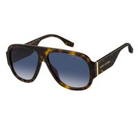 Marc Jacobs Man MARC 843/S 086/08 Sunglasses Acetate Havana Blue Pilot Normal Shaded
