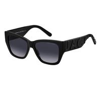 Marc Jacobs MARC 695/S 08A/9O Woman Sunglasses Acetate Black Grey Squared Normal Shaded