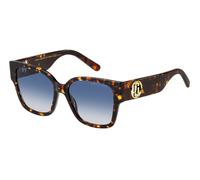 Marc Jacobs MARC 698/S 086/08 Woman Sunglasses Acetate Havana Blue Squared Normal Shaded