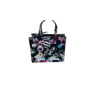 Marc Jacobs Mini Grind Leather Top Handle Tote with Crossbody Strap (Black Multi)