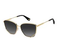 Marc Jacobs Woman MJ 1006/S 001/9O Sunglasses Metal Gold Grey Squared Shaded