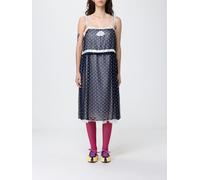 MARC JACOBS Polka Dot Viscose Midi Dress with Inserts - Size: M - female