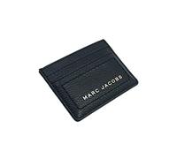Marc Jacobs S102L01FA21-001 Gold Hardware Women's Leather Card Case, Black, Credit Card Holder