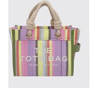 MARC JACOBS Small Multicolor Striped Mesh Tote Bag with Removable Strap