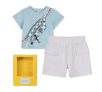 Marc Jacobs - T-shirt And Shorts Set - Pale Blue - Unisex - 6 Months