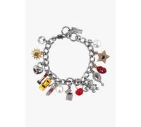 MARC JACOBS The Crystal Trinket Charm Silver Multi Bracelet Size: One