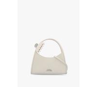 MARC JACOBS The Glam Claw Clip Cotton White Leather Cross-Body Bag Siz