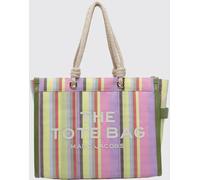 MARC JACOBS The Large Tote Bag in Multicolor Striped Mesh with Knotted Handles