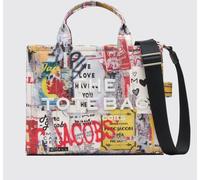 MARC JACOBS The Medium Tote Bag in Canvas with Contrasting Logo