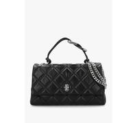 MARC JACOBS The Quilted Dual Convertible Black Leather Shoulder Bag Si