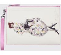 MARC JACOBS The Runway Illustration Leather Clutch with Graphic Print - Size: OS - female