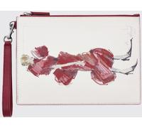 MARC JACOBS The Runway Illustration Leather Clutch with Graphic Print - Size: OS - female