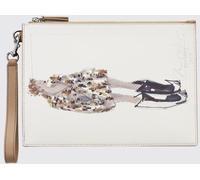 MARC JACOBS The Runway Illustration Leather Clutch with Graphic Print - Size: OS - female