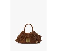 MARC JACOBS The Suede Cristina Small Copper Satchel Bag Size: One Size