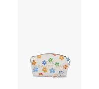 MARC JACOBS The Wild Daisy White Multi Leather Beauty Bag Size: One Si