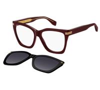 Marc Jacobs Woman MJ 1113/CS LHF/9O Sunglasses Acetate Bordeaux Grey Squared Normal Shaded
