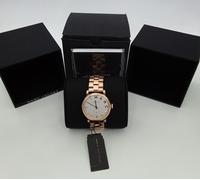 Marc Jacobs Womens Baker White Dial Rose Gold Stainless Quartz Watch MBM3244 New