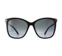 Marc Jacobs Women's Butterfly Shiny Black Dark Grey Gradient MJ 1106/S Marc Jacobs Black One Size
