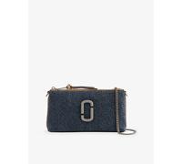 Marc Jacobs Womens Marc Jacobs Snapshot Interchangeable-Straps Denim Shoulder Bag Dark Wash Indigo