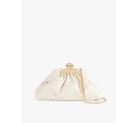 Marc Jacobs Womens Marc Jacobs The Glam Small Claw Clip Leather Clutch Bag Ivory