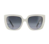 Marc Jacobs Women's Rectangle Ivory Dark Grey Gradient MARC 687/S in White Marc Jacobs White One Size