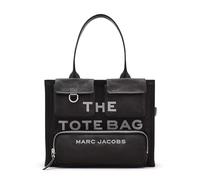 MARC JACOBS Women's The Large Tote Bag, Black/White, 42×16×34