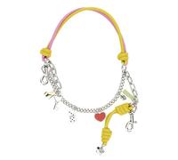 MARC JACOBS Women's The MINI ICON Chain Charm, Bow Pink Multi, Taglia UNICA