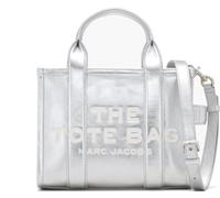 Metallic Leather Small Tote Bag - female - Marc Jacobs - Shopping Bags - Gray - ONE SIZE - Bags ONE SIZE