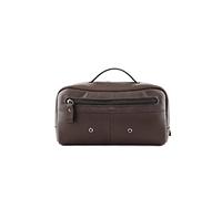 MARC JOSEPH NEW YORK Large Toiletry bag, Mocha Grainy Calf, One Size, Large Toiletry Bag