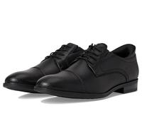 Marc Joseph New York Men's Baker Street (Hands Free Technology) Oxford, Black Grainy Leather, 14