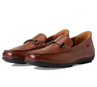 Marc Joseph New York Men's Casual Hands Free Slip on Buckle Loafers, Cognac Leather, 8.5 Wide